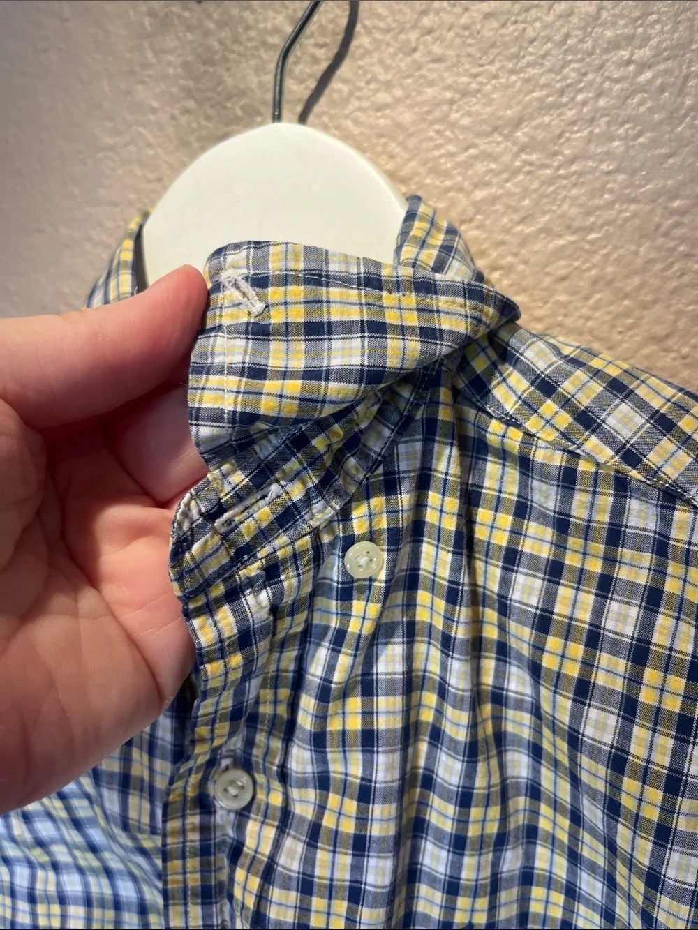Ralph Lauren Boy’s Plaid Button Down Short Sleeve Shirt Size 7
